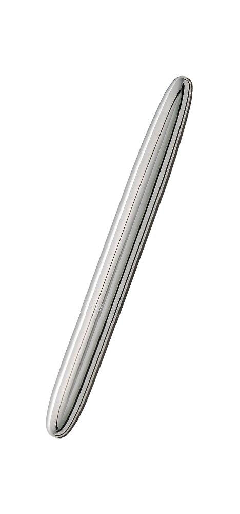 Fisher Space Pen Bullet Ballpoint Pen in Brushed Chrome with Clip