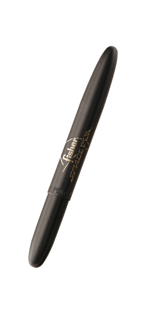 Matte Black Bullet Space Pen, Fisher Space Pen Logo - Fisher Space Pen