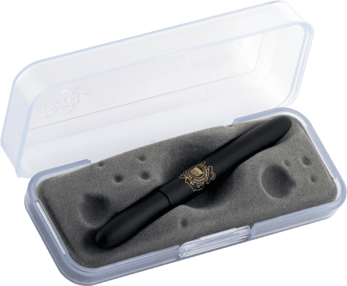 Closed 400BCG in gift box. The gift box is opaque plastic with an insert textured like the moon.