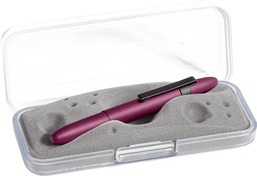Black Cherry Cerakote Bullet Space Pen, Black Clip - Fisher