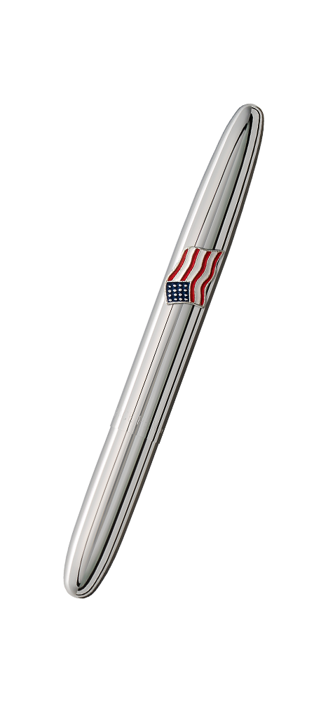 Chrome Bullet Space Pen, American Flag