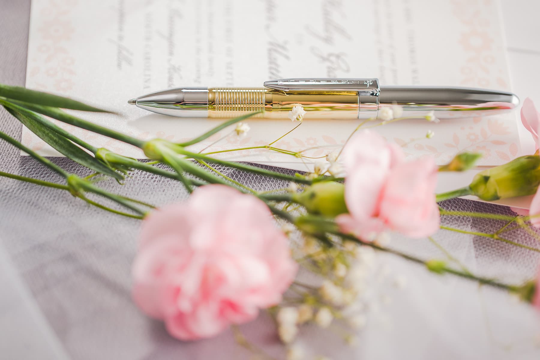 Solar Flare Gold Titanium Nitride & Chrome Infinium Space Pen, Black Ink-3