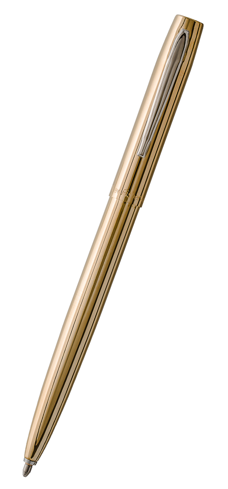 Antimicrobial Raw Brass Cap-O-Matic Space Pen - Fisher Space Pen