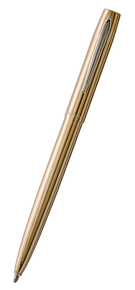 Antimicrobial Raw Brass Cap-O-Matic Space Pen - Fisher Space Pen