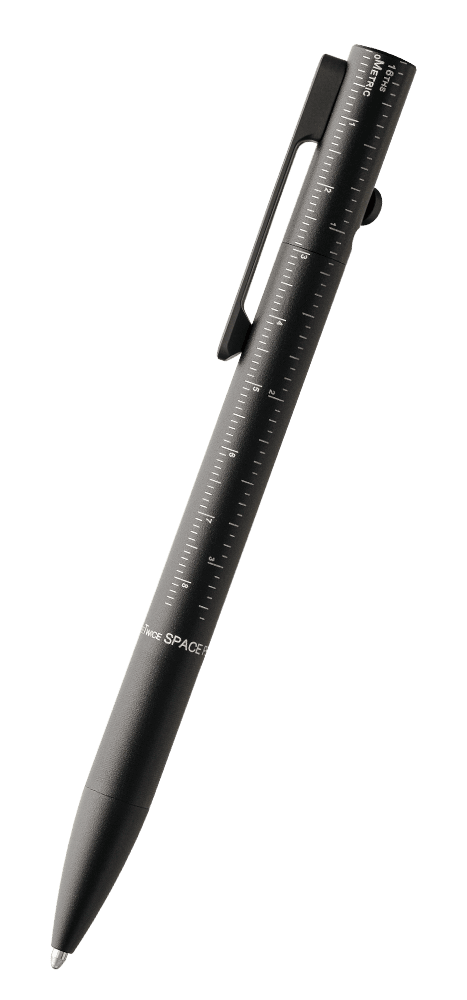 Measure Twice™ Tactical Bolt-Action Space Pen with Ruler & Glass Breaker Tip-1
