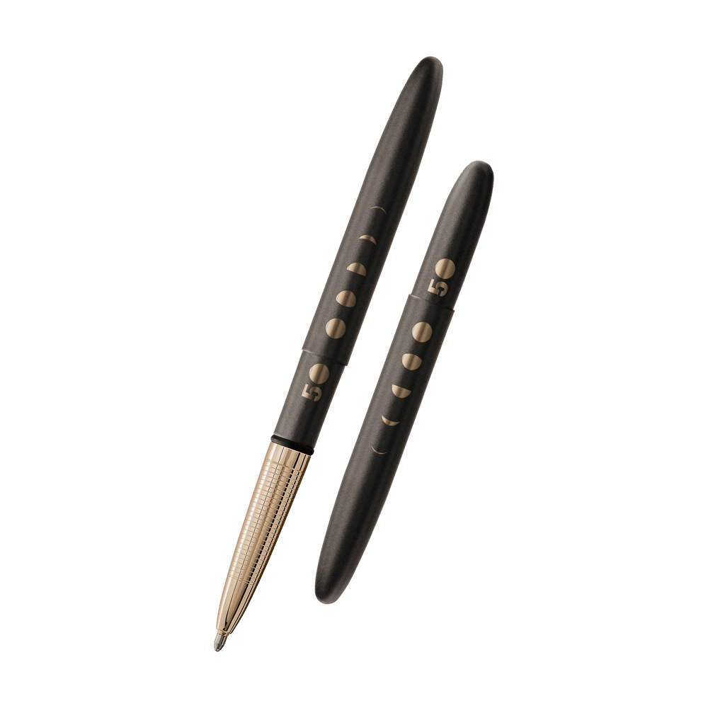 Left: open 400B-50 with cap on end of pen
Right: closed 400B-50