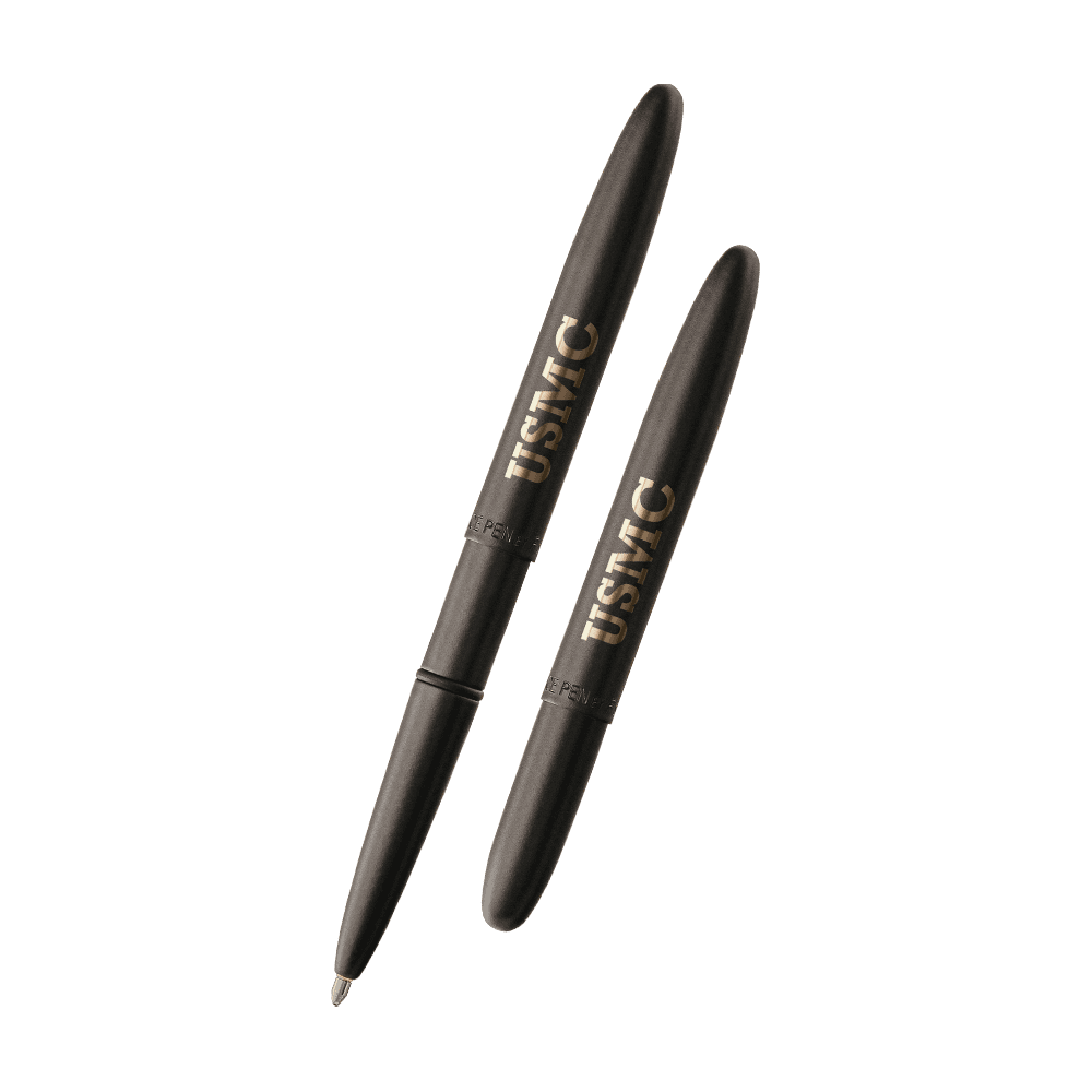 Left: open 400BUSMC with cap on end of pen
Right: closed 400BUSMC