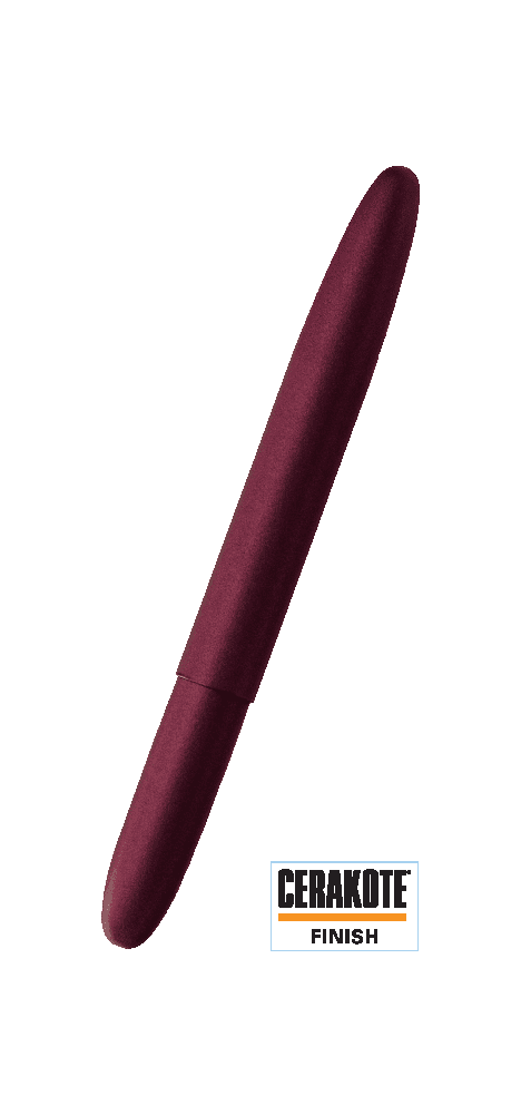 Closed 400H-319 Black Cherry Cerakote bullet space pen