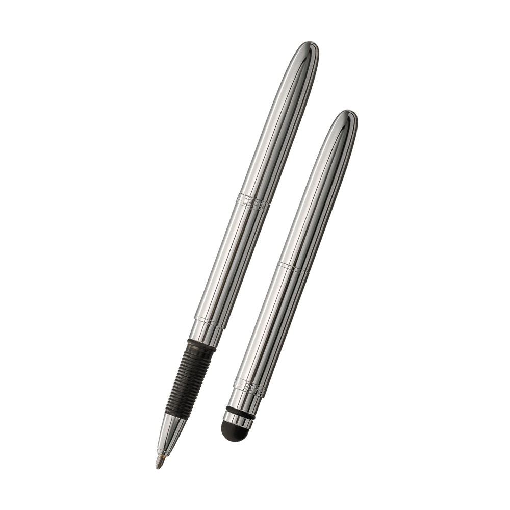 Chrome Bullet Grip Space Pen, Stylus-1
