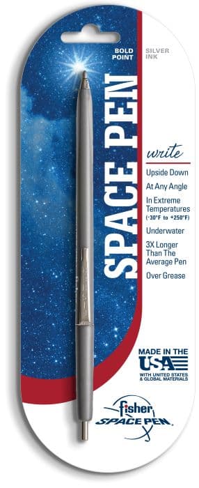 Silver Colored Ink, Bold Point Space Pen - Blister Carded-2