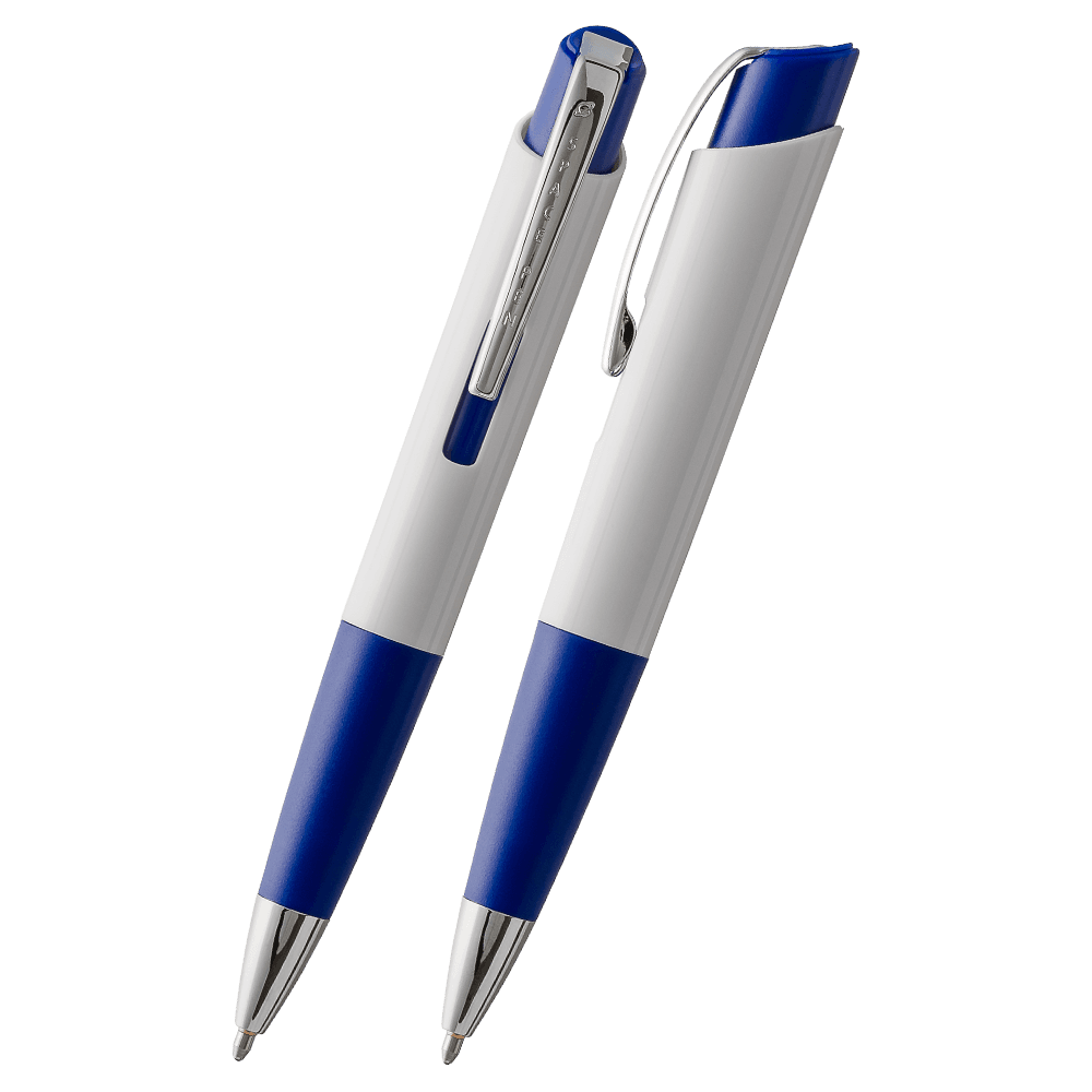 White & Blue Eclipse Space Pen-1