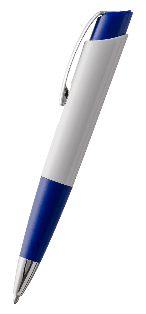 White & Blue Eclipse Space Pen-0