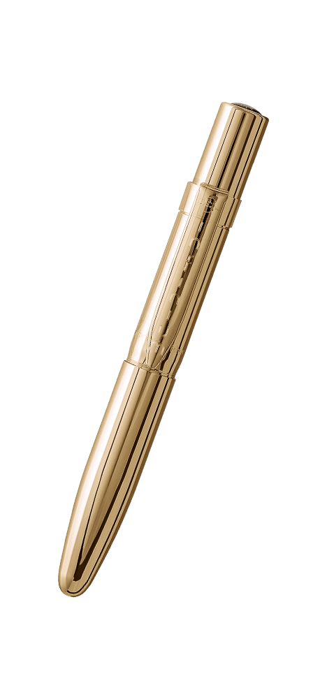 Solar Flare Gold Titanium Nitride Infinium Space Pen, Black Ink-0