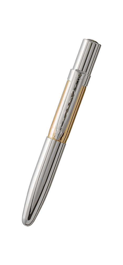 Solar Flare Gold Titanium Nitride & Chrome Infinium Space Pen, Black Ink -  Fisher Space Pen