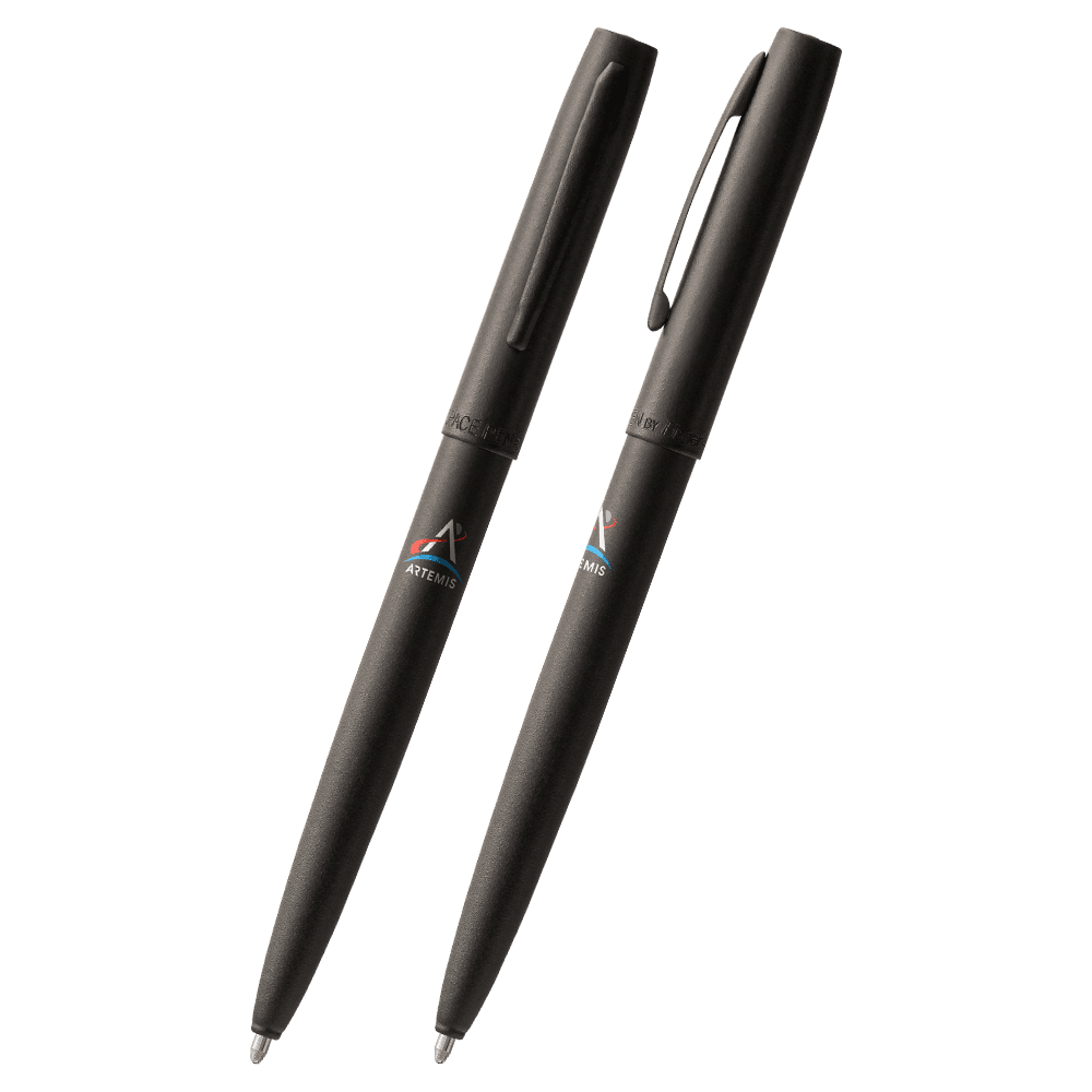 Matte Black Cap-O-Matic Space Pen, 4 Color Artemis-1