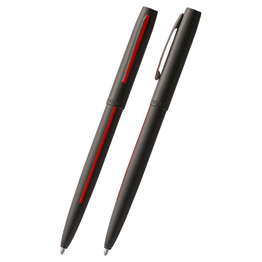 Matte Black Cap-O-Matic Space Pen, Firefighter-1