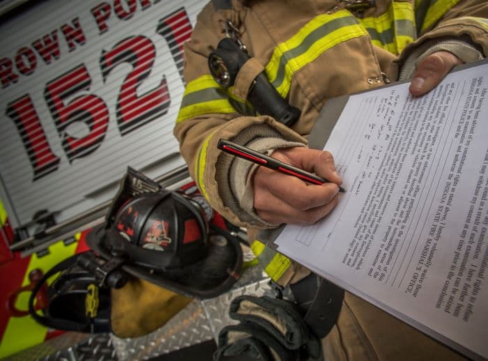 Matte Black Cap-O-Matic Space Pen, Firefighter-3