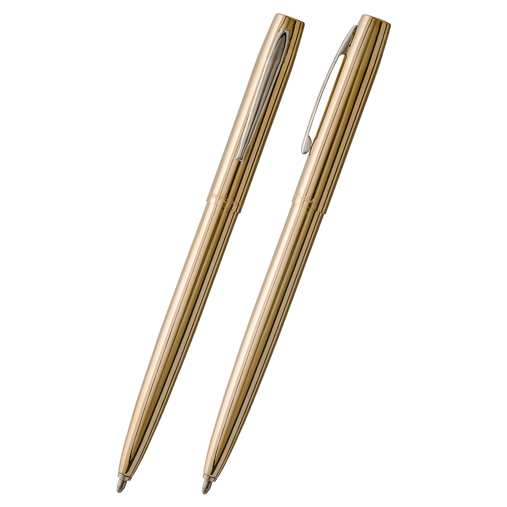 Antimicrobial Raw Brass Cap-O-Matic Space Pen-1