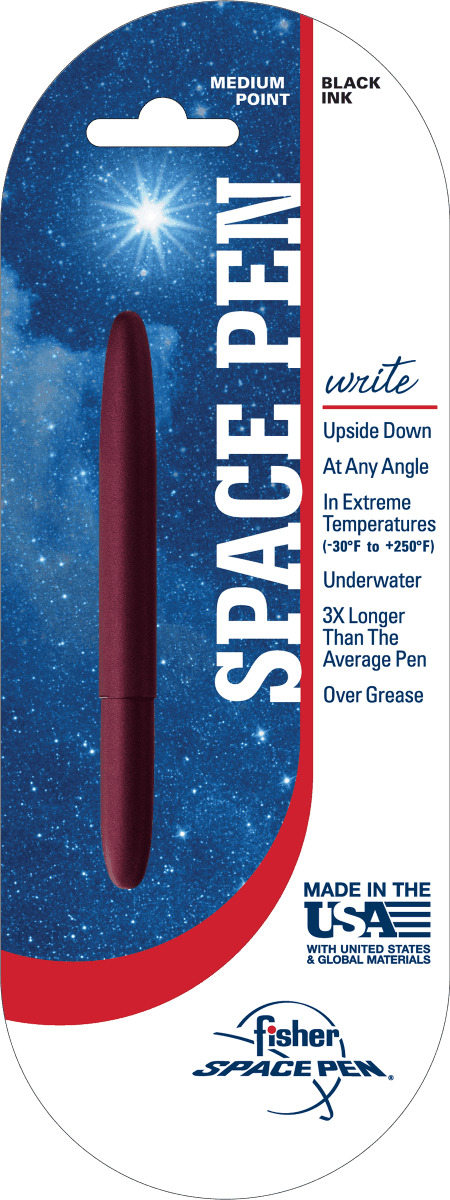 Black Cherry Cerakote Bullet Space Pen, Blister Carded-2