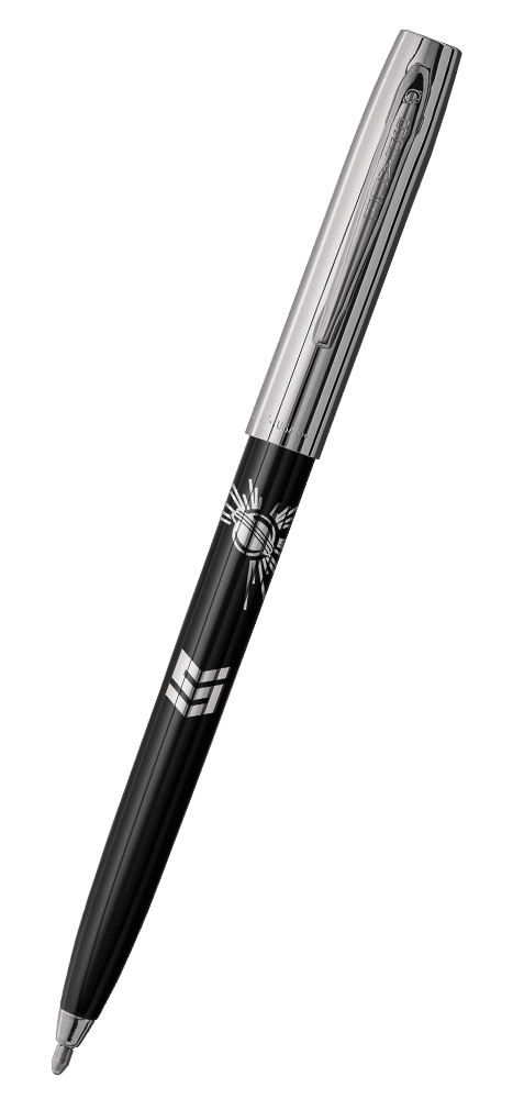 Black & Chrome Cap-O-Matic Space Pen, STEM-0