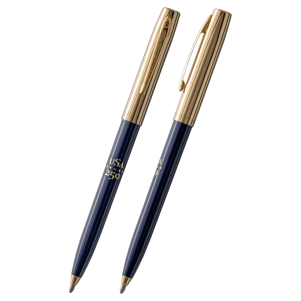 Red, White, & Blue Cap-O-Matic Space Pens, America 250, Set of 3-3