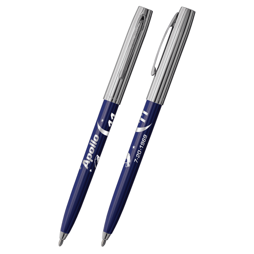 Blue & Chrome Cap-O-Matic Space Pen, Apollo 11-1