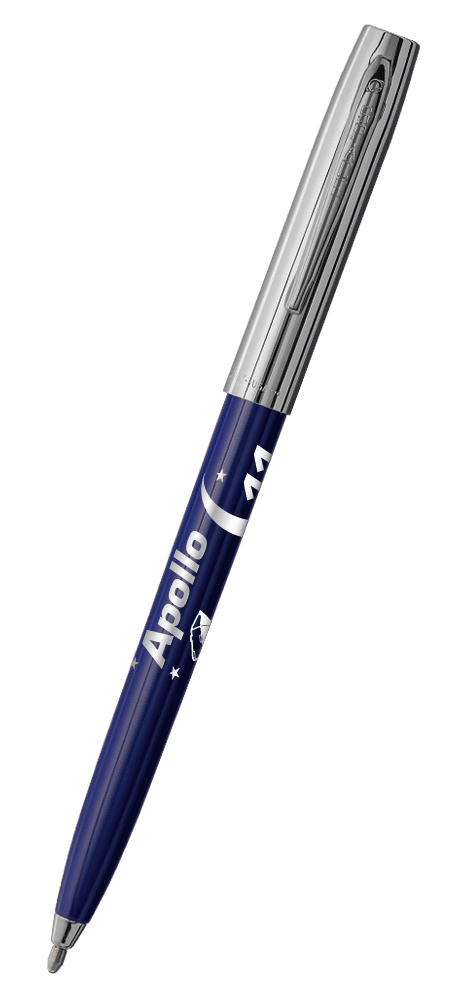 Blue & Chrome Cap-O-Matic Space Pen, Apollo 11-0