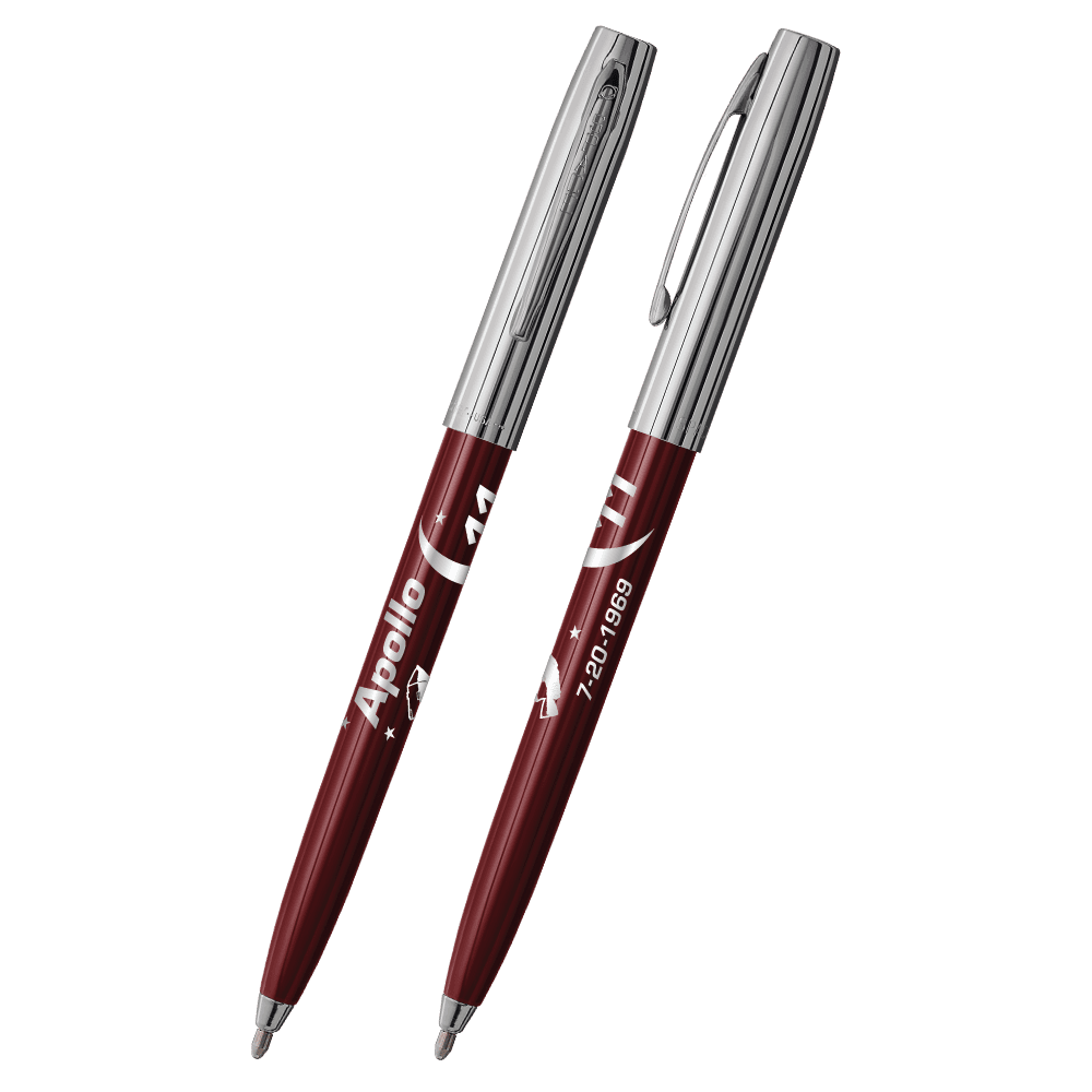 Burgundy & Chrome Cap-O-Matic Space Pen, Apollo 11-1