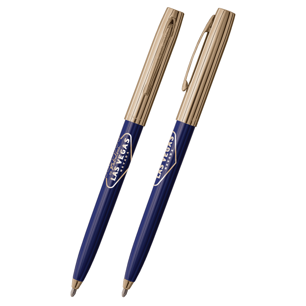 Blue & Gold Cap-O-Matic Space Pen, Welcome to Las Vegas-1