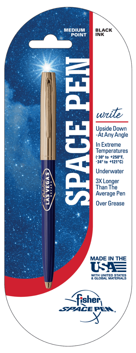 Blue & Gold Cap-O-Matic Space Pen, Welcome to Las Vegas-2