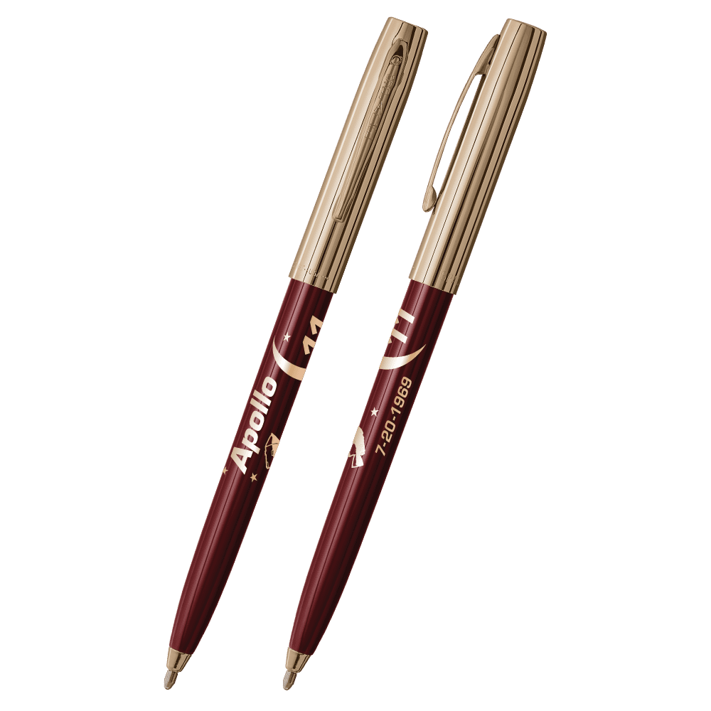 Burgundy & Gold Cap-O-Matic Space Pen, Apollo 11-1