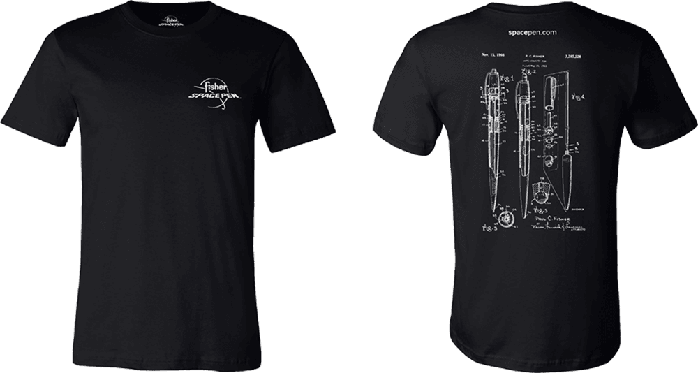 AG7 Patent Graphic Design Tee, Black, Large-1