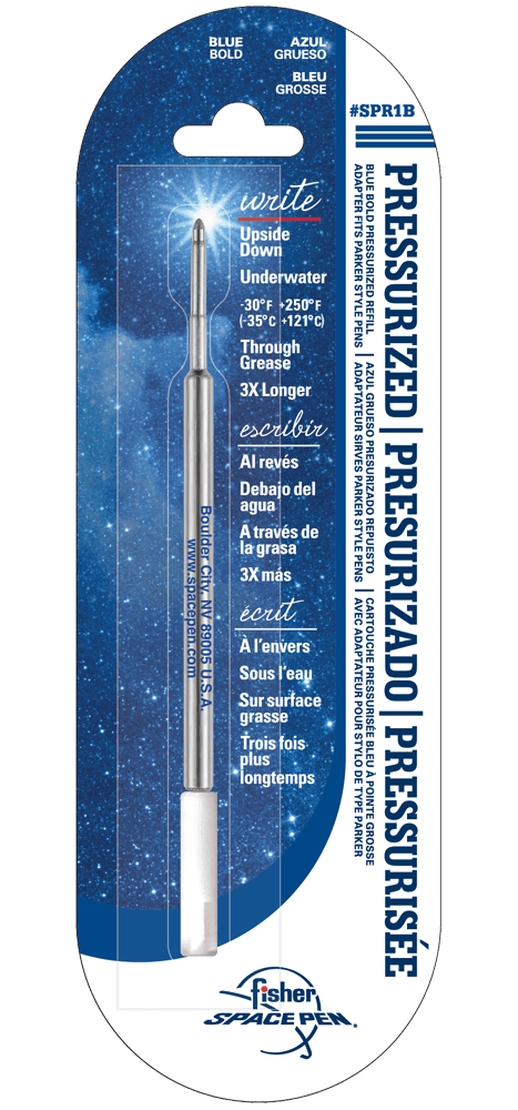 Blue Ink, Bold Point Space Pen Pressurized Refill-0