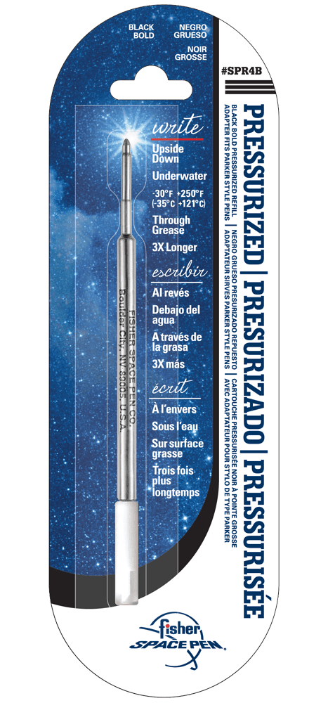 Black Ink, Bold Point Space Pen Pressurized Refill-0