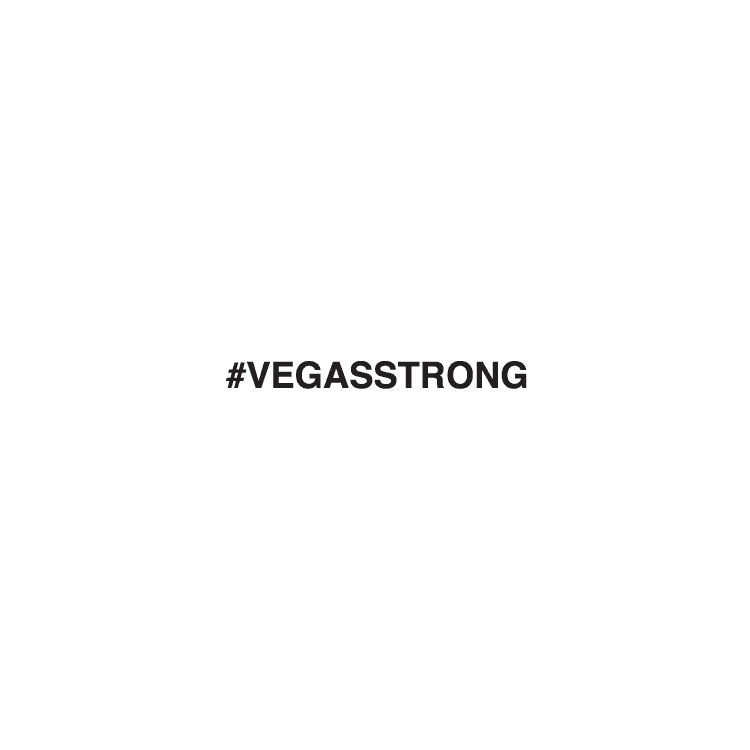 Engraving mark of #VEGASSTRONG