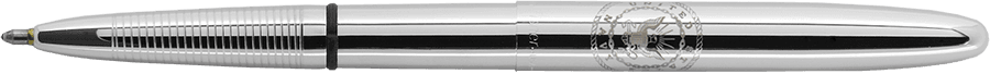 Chrome Bullet Space Pen, Navy Emblem, American Flag-1