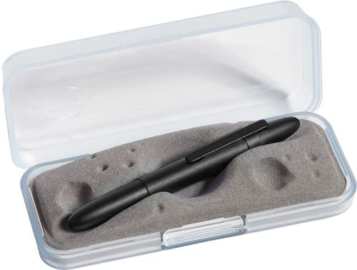 Closed 400BCL in gift box. The gift box is opaque plastic with an insert textured like the moon.
