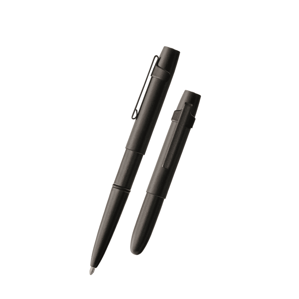 Left: open 400BWCBCL with cap on end of pen
Right: closed 400BWCBCL
