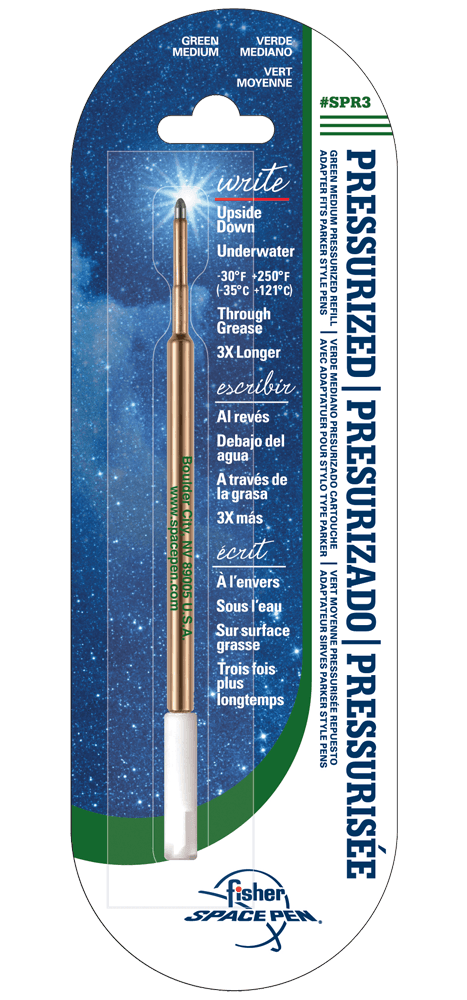 Green Ink, Medium Point Space Pen Pressurized Refill-0