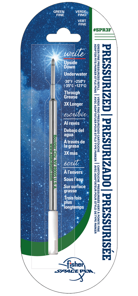 Green Ink, Fine Point Space Pen Pressurized Refill-0