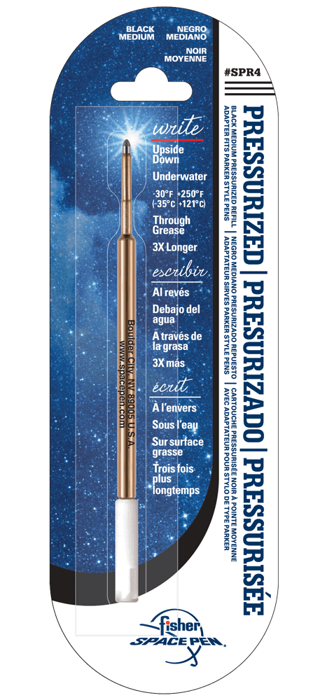 Black Ink, Medium Point Space Pen Pressurized Refill-0