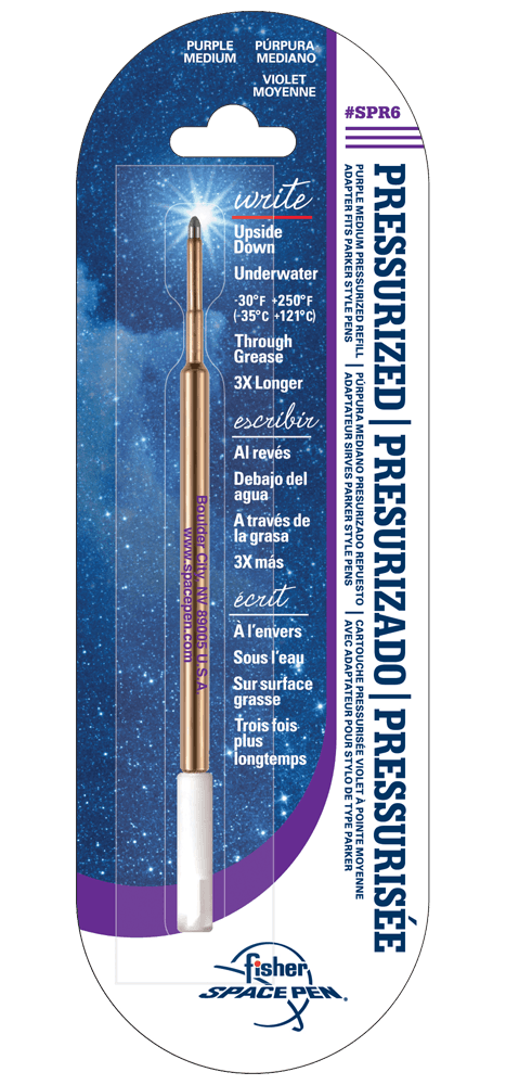 Purple Ink, Medium Point Space Pen Pressurized Refill-0